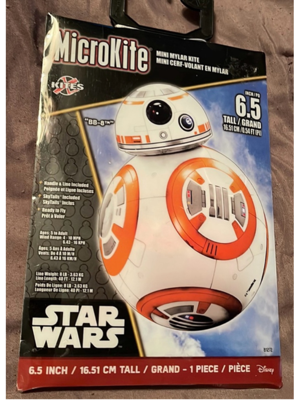 Star Wars Microkite, BB8, NWT